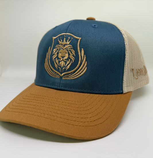 Denim & Gold Trucker Hat